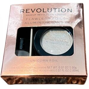 Revolution Unicorn Foil Eyeshadow Duo - Rose Gold & Silver Glitter